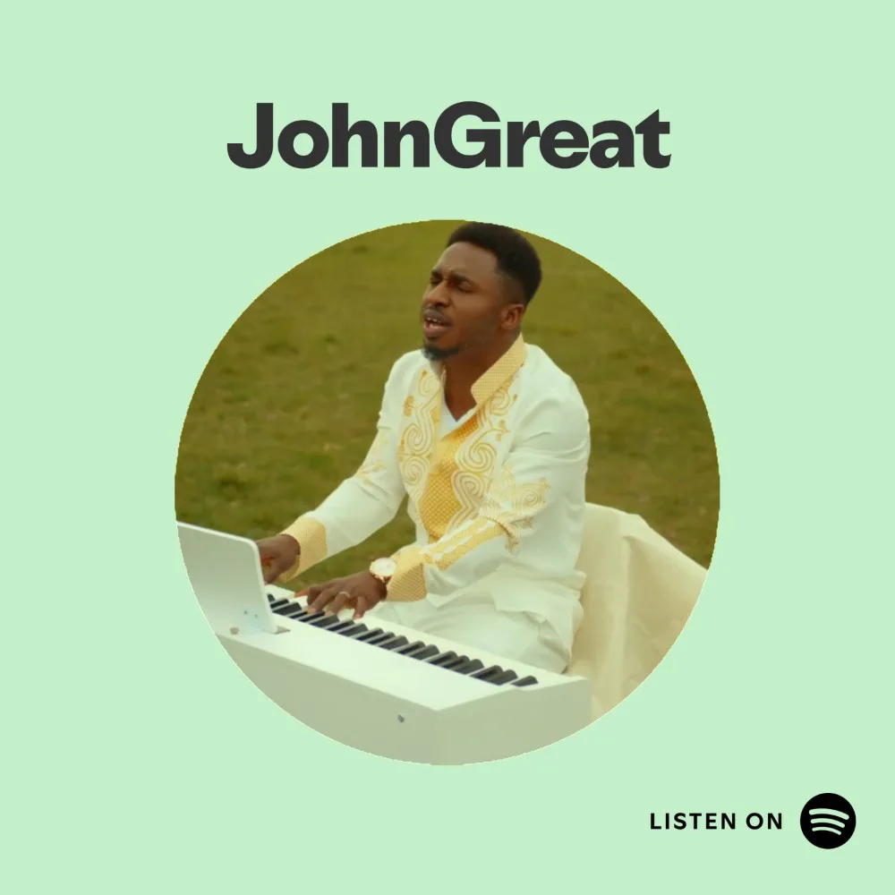 JohnGreat singing and playing keyboard
